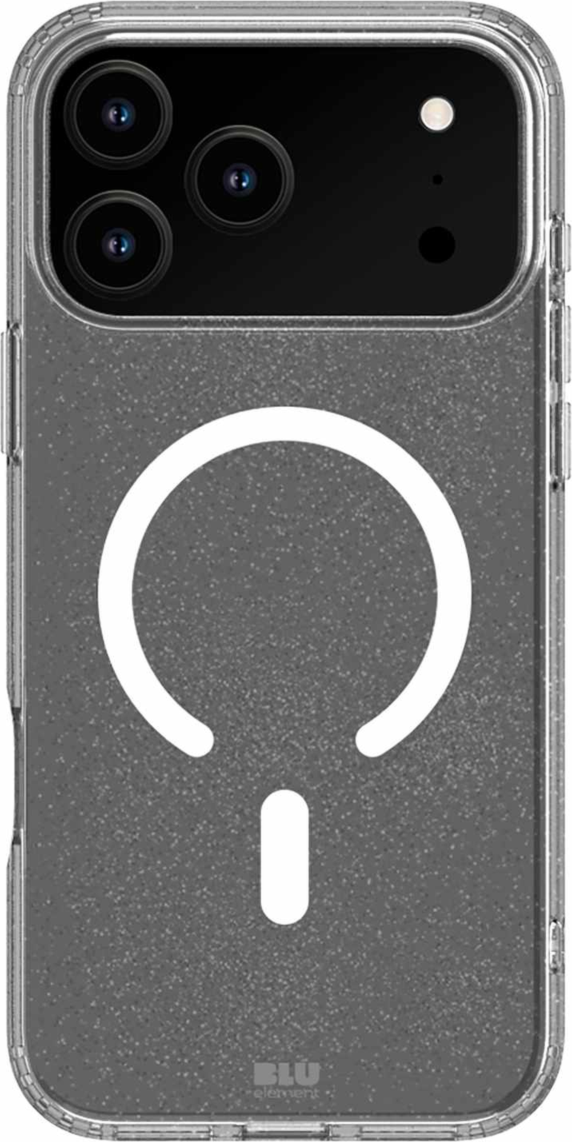 Blu Element - DropZone Rugged MagSafe Case Clear Glitter for iPhone 17 Pro Max