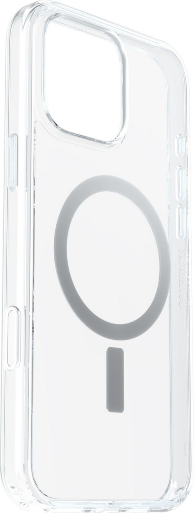 Designed for seamless interaction with Camera Control, the OtterBox Symmetry Clear Series with MagSafe offers reliable protection in an ultra-slim profile.