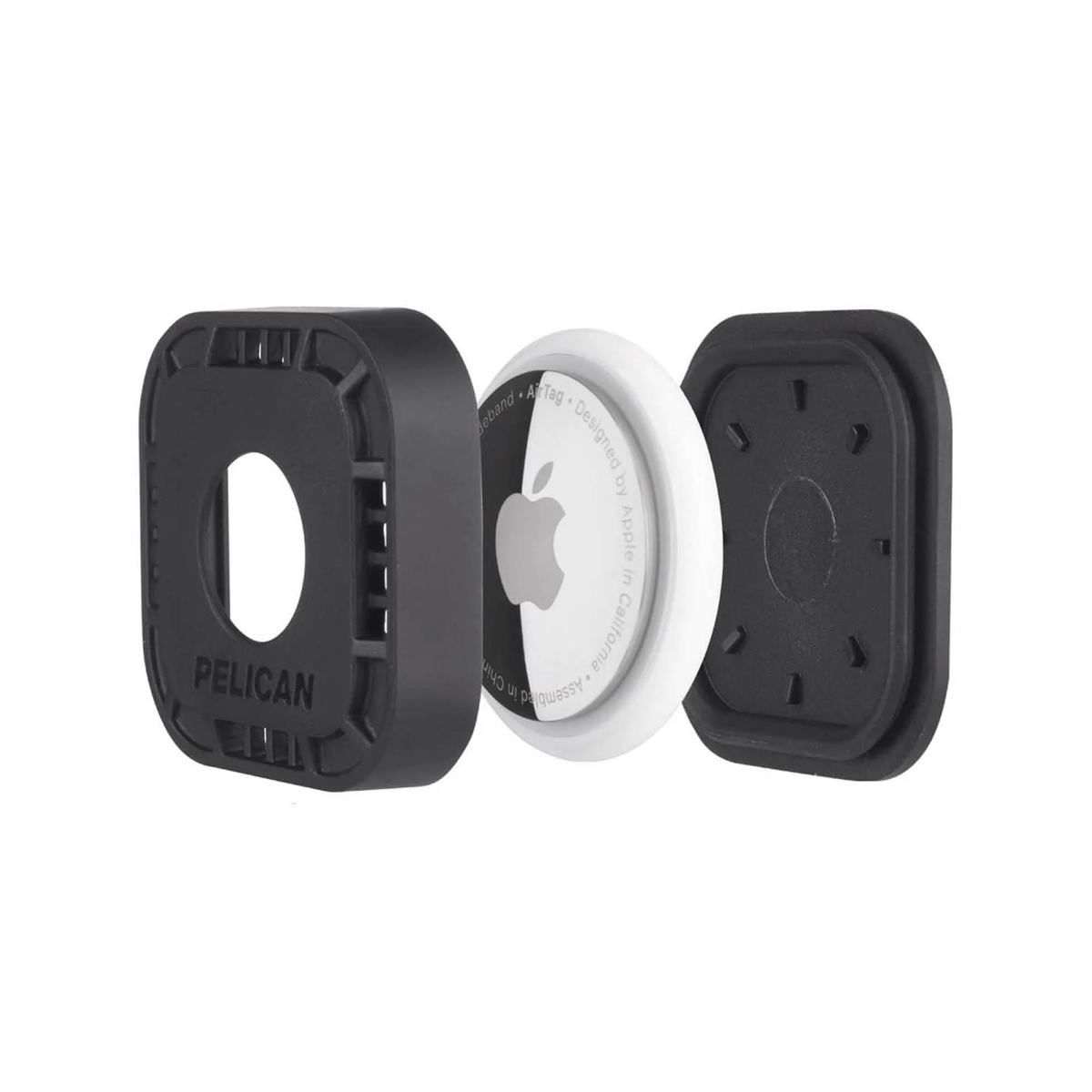The Pelican Protector Sticker Mount features a durable 2-piece design and supreme adhesive to securely attach an AirTag to hard surfaces like bikes, luggage and more.