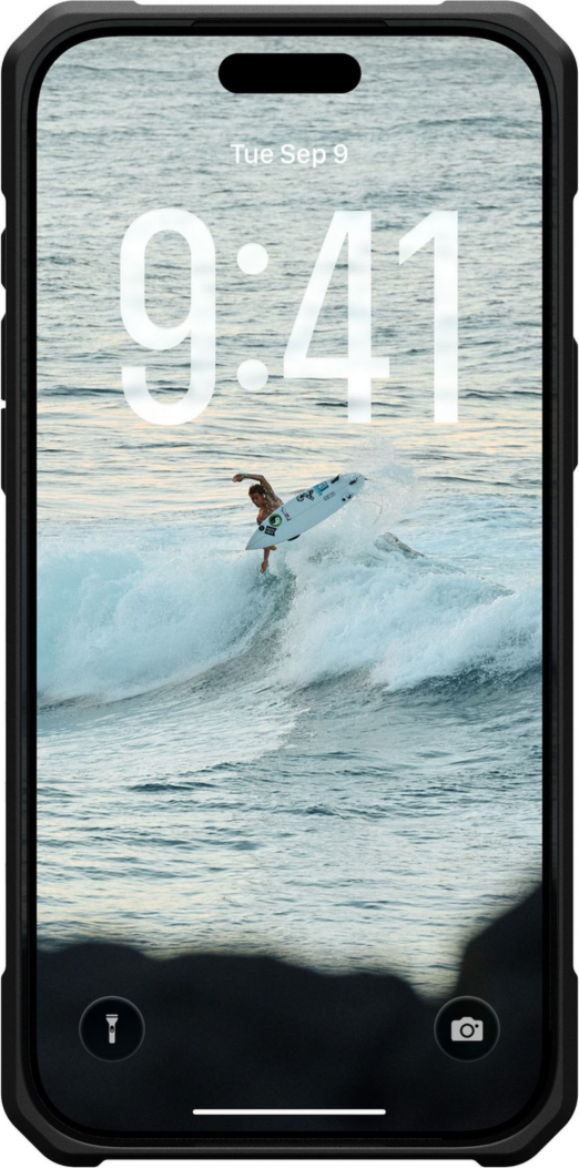 Urban Armor Gear (UAG) - Pathfinder Clear MagSafe Case for Apple iPhone 17 Pro Max - Ice and Silver