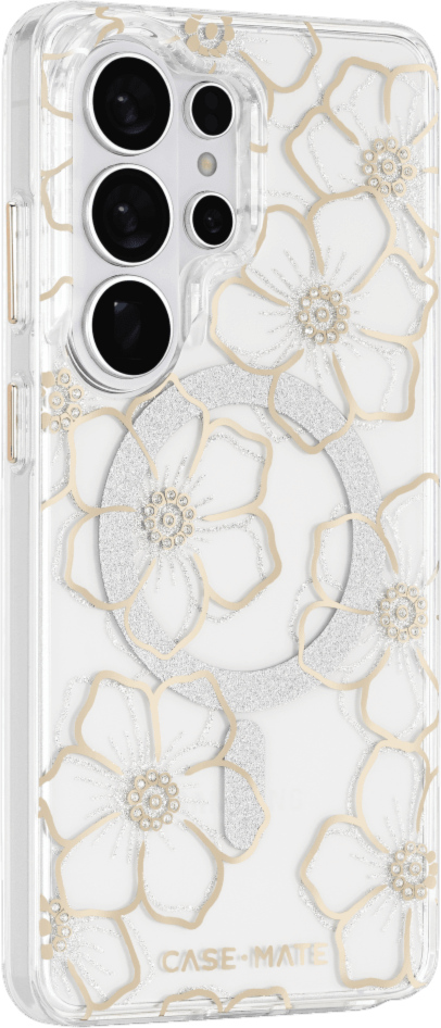 Case-Mate - Étui Floral Gems avec aimant pour Samsung Galaxy S26 Ultra - Or