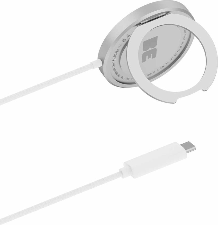 Blu Element - PowerPuck25 Wireless Charger with Kickstand White