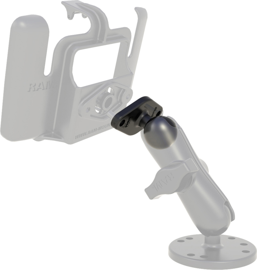 The RAM Mount B-size 1” diameter ball works universally with all RAM B-size receivers as the principal point of contact for mounting devices securely to flat surface using the AMPS hole pattern.