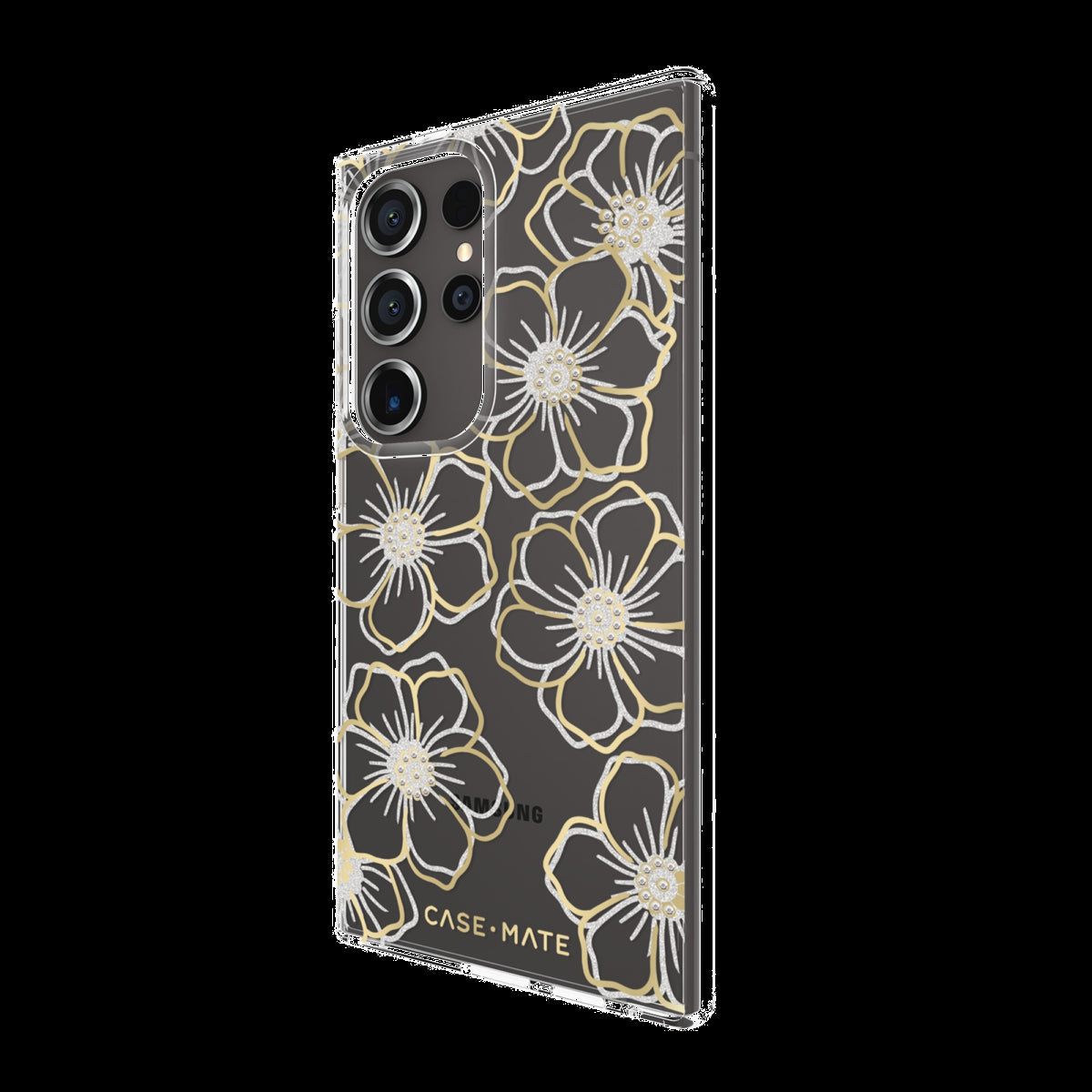 <p>The Case-Mate Floral Gems case features an eye-catching metallic foil floral design paired with recessed gemstones which beautifully compliments your device.</p>