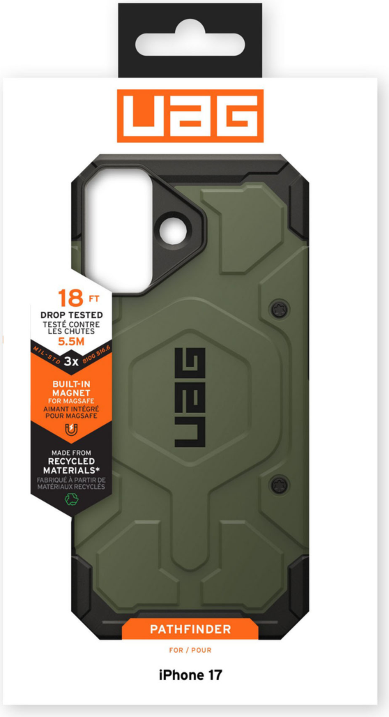 UAG 114550117272 Étui Robuste Pathfinder MagSafe Olive pour iPhone 17