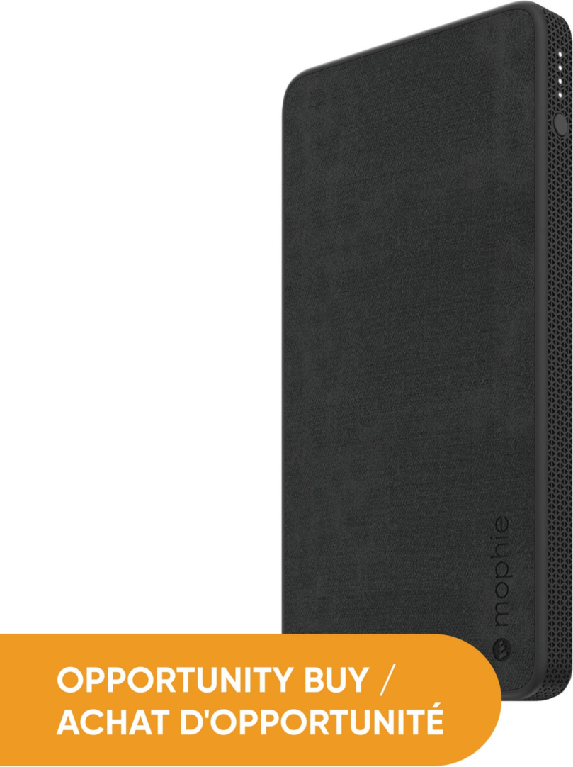 <p>Mophie 5,000 mAh Powerstation Mini delivers portable backup power with dual charging ports, a premium fabric finish, and up to 27 extra hours of battery life.</p>