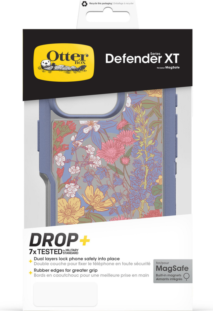 Get sleek, legendary phone protection with the OtterBox Defender Series Pro XT with MagSafe, a rugged dual-layer design that guards devices against drops, dirt, scrapes, and bumps.