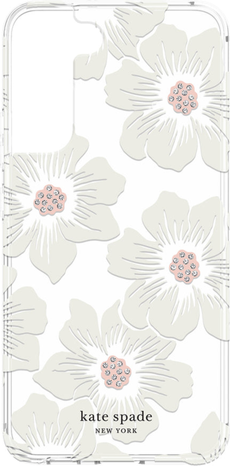 Kate Spade - Galaxy S22+ Protective Hardshell Case - Hollyhock Floral Clear