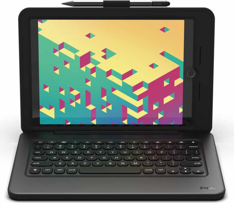 ZAGG - Ensemble clavier et étui Rugged Pro Connect, noir, pour iPad 10,2 pouces 2021/10,2 pouces 2020/10,2 pouces 2019