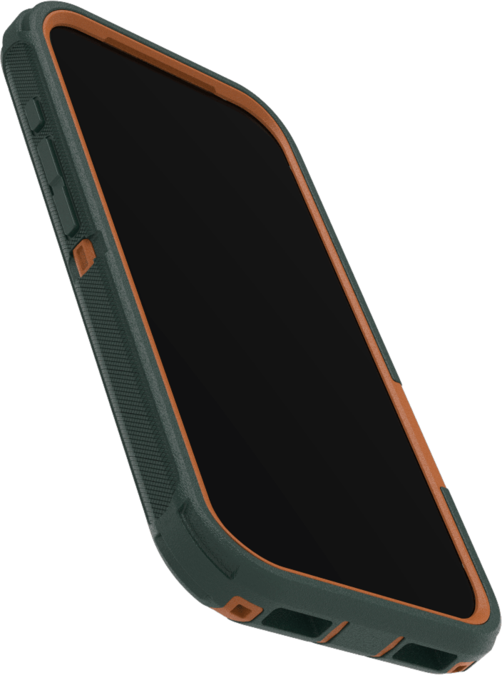 The OtterBox Defender Series Pro with MagSafe is the toughest case providing rugged protection against harsh drops. Equipped with MagSafe magnets and non-slip texturing.