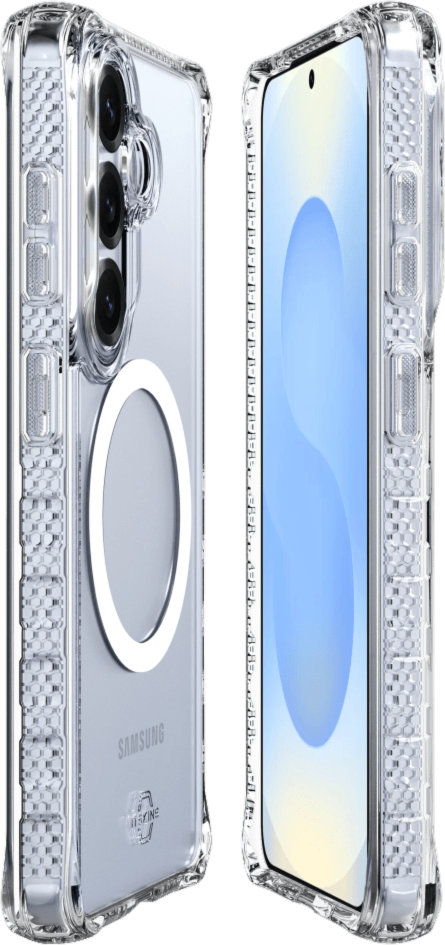 ITSKINS SGYPHMACRTRSP Étui Hybrid_R Clear avec Magnets pour Samsung Galaxy S26+