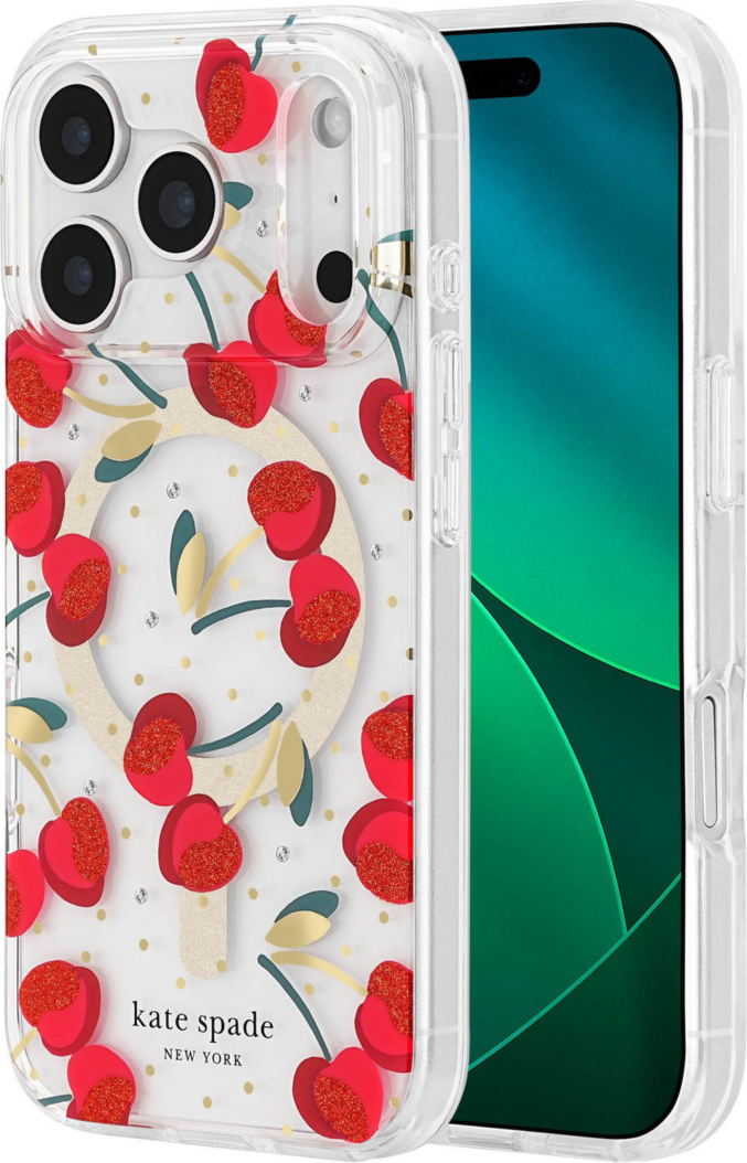Kate Spade KS057316 Étui Protective MagSafe Cherry Dot pour iPhone 17 Pro