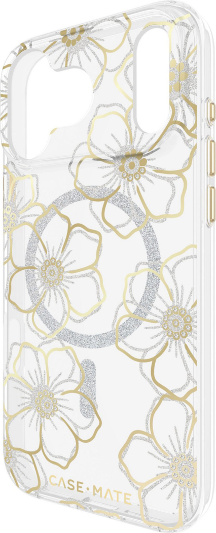 Case-Mate - Floral Gems MagSafe Case for Apple iPhone 17 Pro Max - Gold