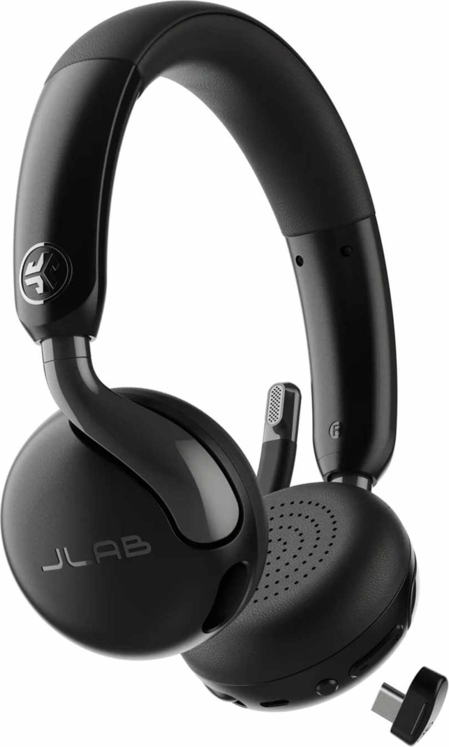 JLab - Go Work Gen3 Wireless or Wired Over-the-Ear Headphones - Black