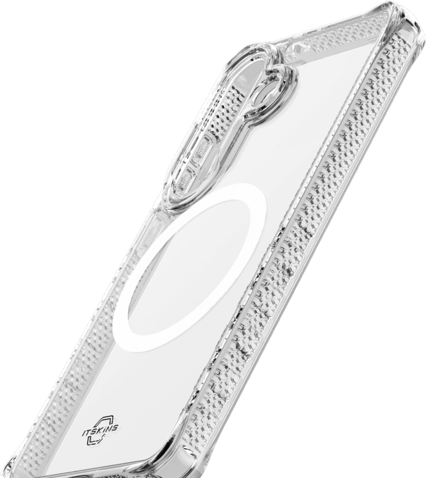 ITSKINS SGYPHMACRTRSP Étui Hybrid_R Clear avec Magnets pour Samsung Galaxy S26+
