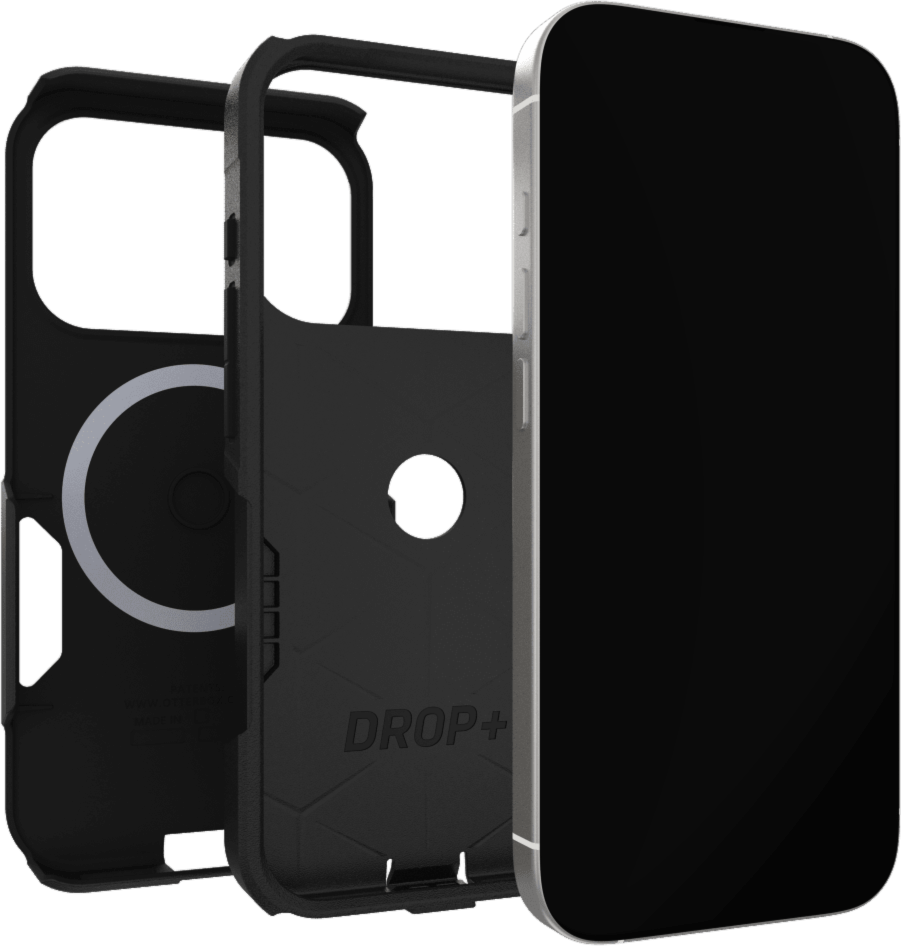 The OtterBox Commuter Series with MagSafe is a rugged, pocket-friendly case offering 3X military standard drop protection and features built-in magnets for MagSafe accessories.