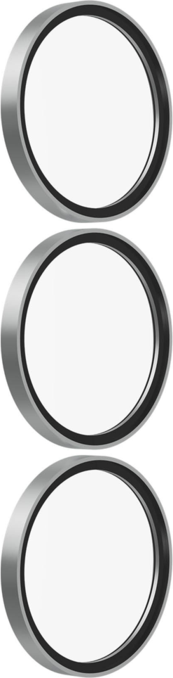 The ZAGG InvisibleShield Glass Elite Camera Rings Lens Protector with anti-reflective technology safeguards phone camera lenses from scratches and smudges.
