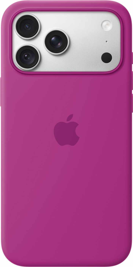 Apple - Silicone Case with MagSafe Magenta for iPhone 18 Pro Max