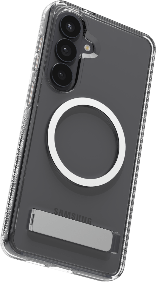 ZAGG - Coque Snap Case avec support intégré pour Samsung Galaxy S26 Plus - Transparente