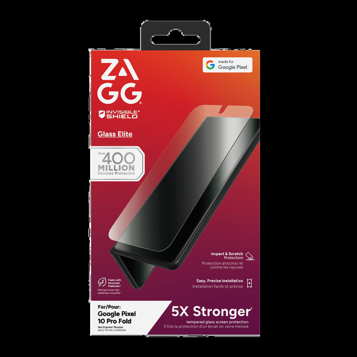 The InvisibleShield Glass Elite Screen Protector by ZAGG offers advanced strength for maximum protection.