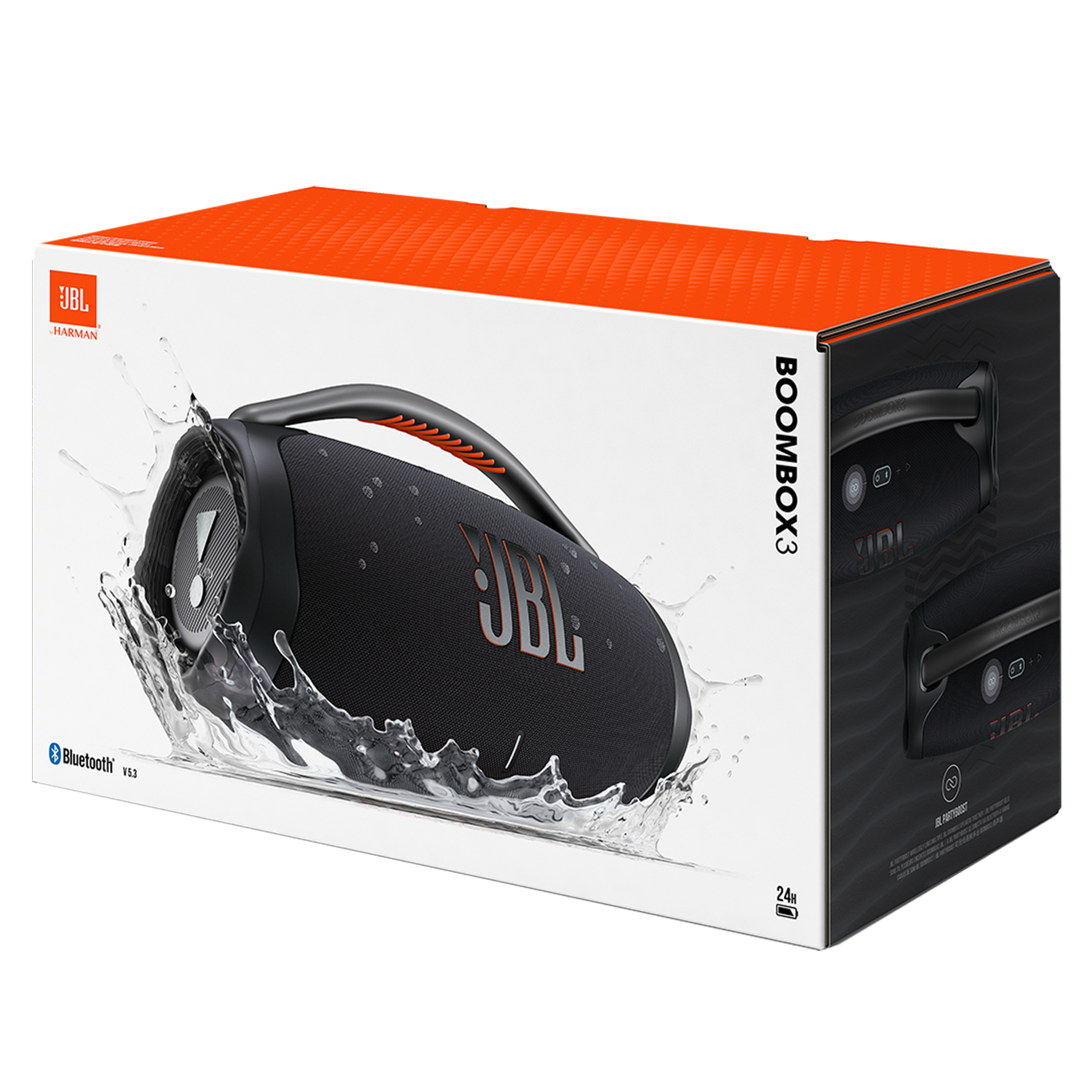 JBL - Boombox 3 Bluetooth Speaker - Black