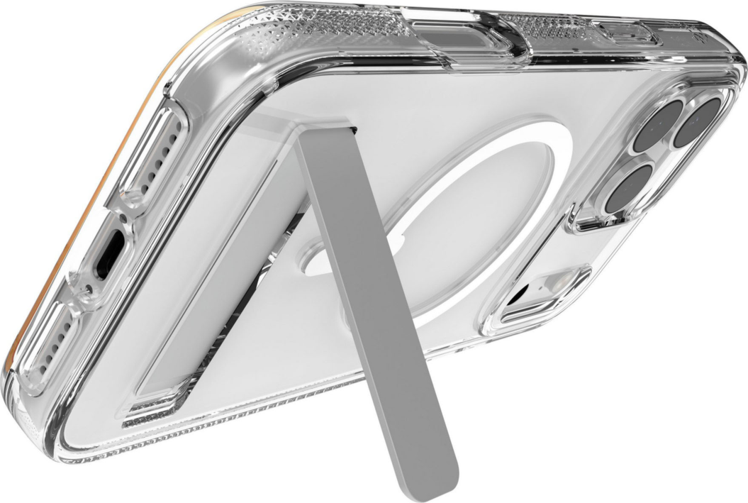 ZAGG - Crystal Palace Snap Case with Kickstand for Apple iPhone 17 Pro Max - Clear