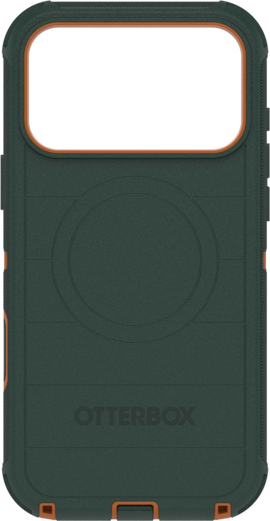 The OtterBox Defender Series Pro with MagSafe is the toughest case providing rugged protection against harsh drops. Equipped with MagSafe magnets and non-slip texturing.
