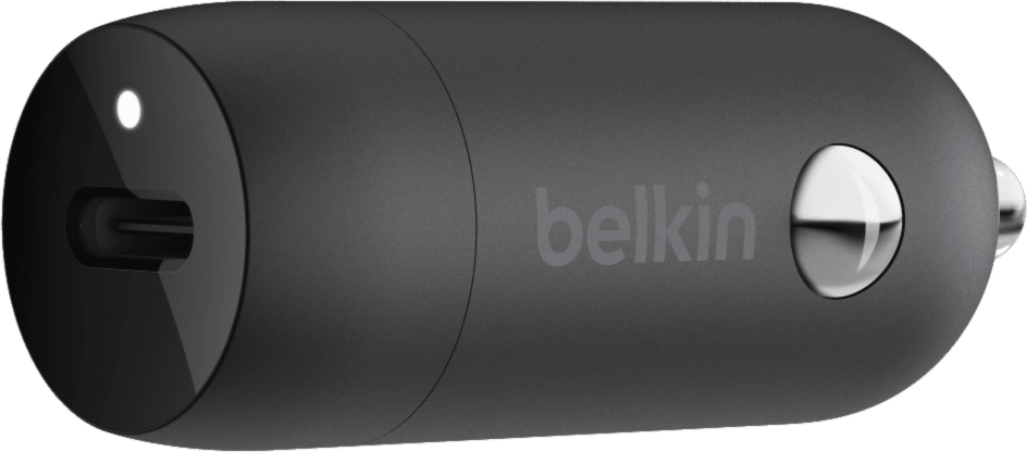 BoostCharge 30W USB-C PD PPS Car Charger and USB-C to USB-C Cable Black