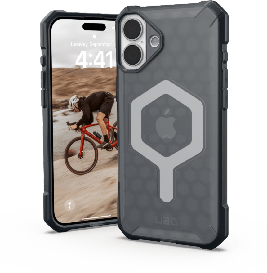 Get uncompromised defense with UAG Essential Armor – a one-piece TPU case that features an ultra-thin design, 15 ft drop protection and is compatible with MagSafe charging.