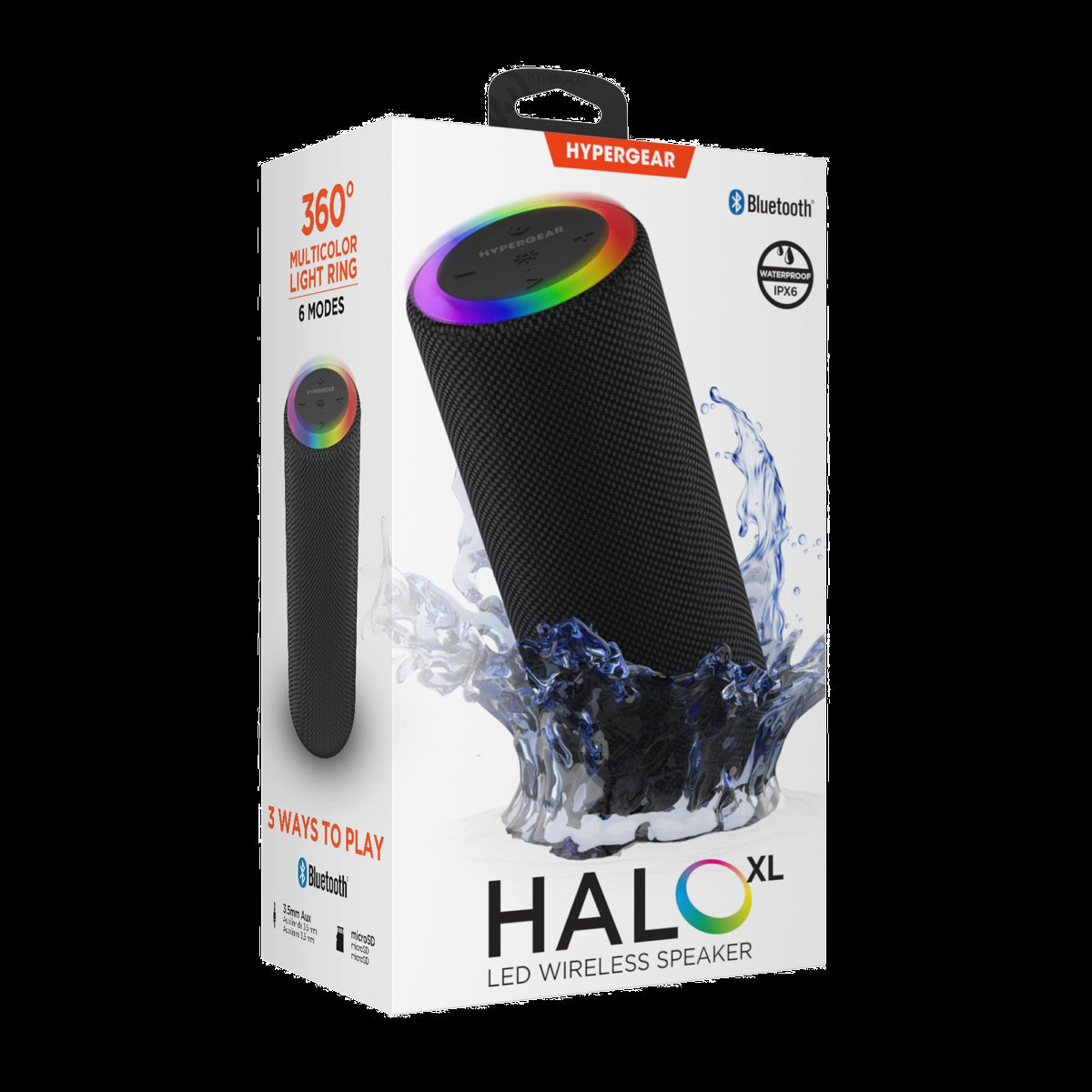 <p>The HyperGear Halo XL Wireless LED Speaker is a waterproof speaker designed with a dynamic multicolour beat-synced light show - perfect for pool parties!</p>